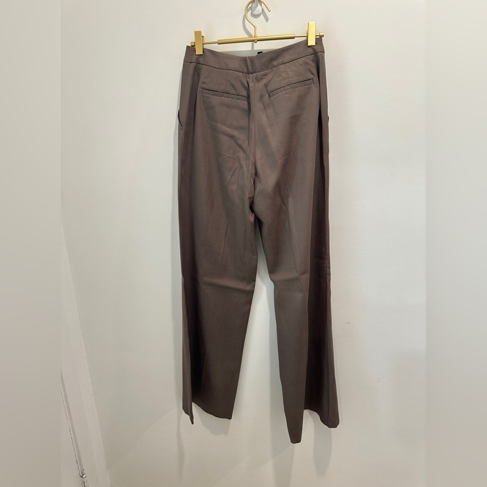 BCBGMaxAzria womans Chocolate soft wide leg pants trousers size 2 NWT - Picture 9 of 14